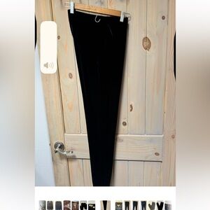 Double D Ranch Black Velvet Leggings Sleek Comfortable Design. NEVER WORN